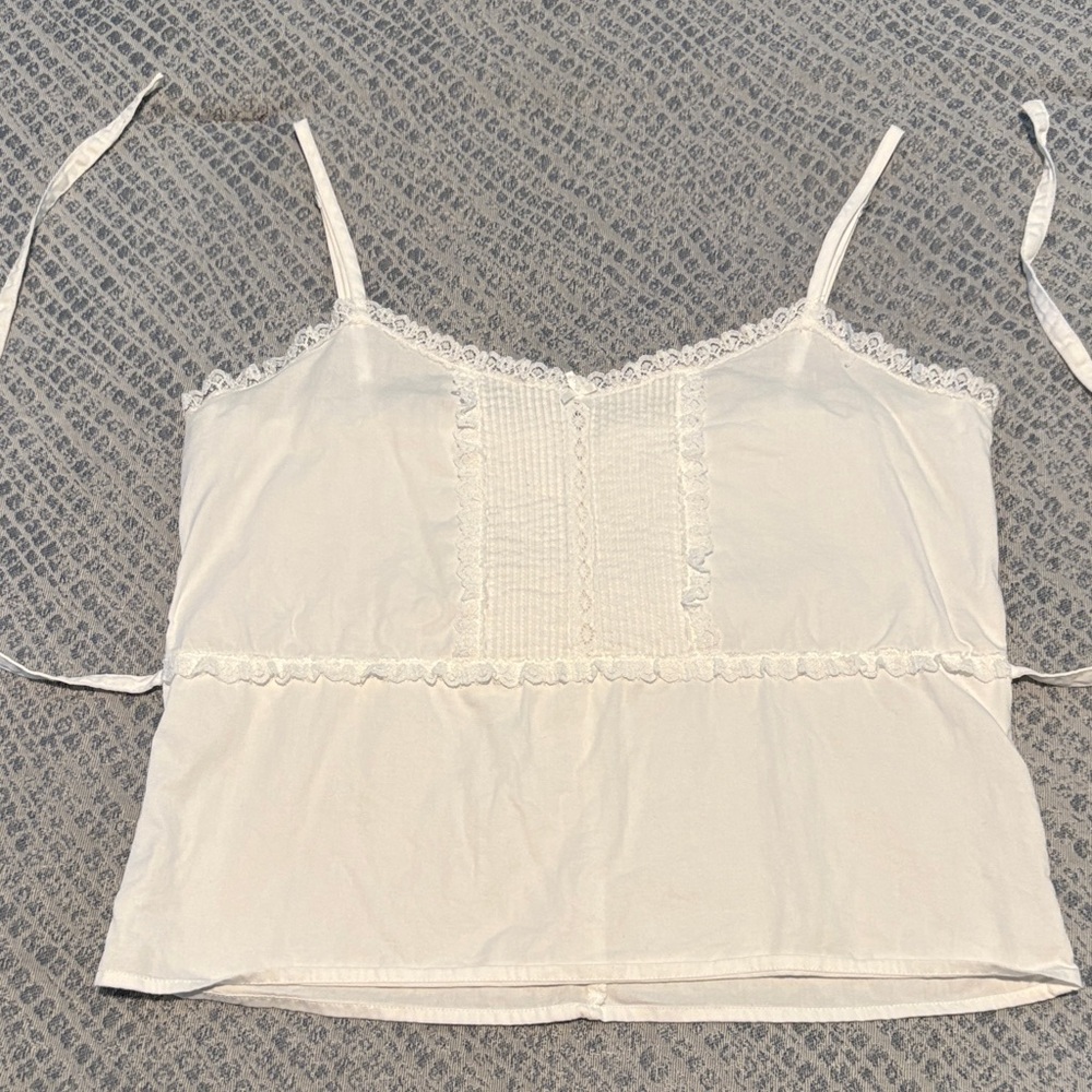 Brandy Melville White Lace Camisole